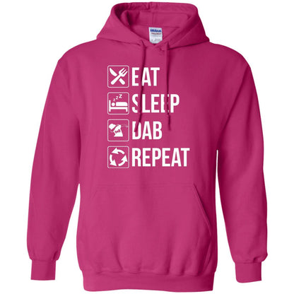 Funny Eat Sleep Dab Repeat T-shirt Heliconia