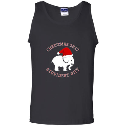 Christmas T-shirt White Elephant Christmas 2017 Stupidest Gift Black