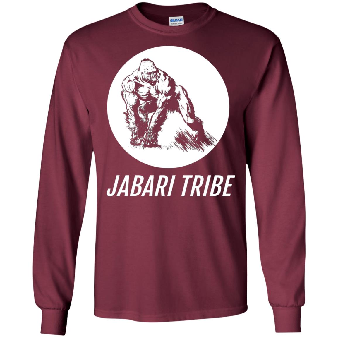 Jabari Tribe White Gorilla T-shirt Maroon