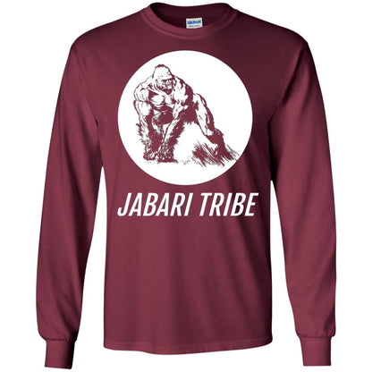 Jabari Tribe White Gorilla T-shirt Maroon
