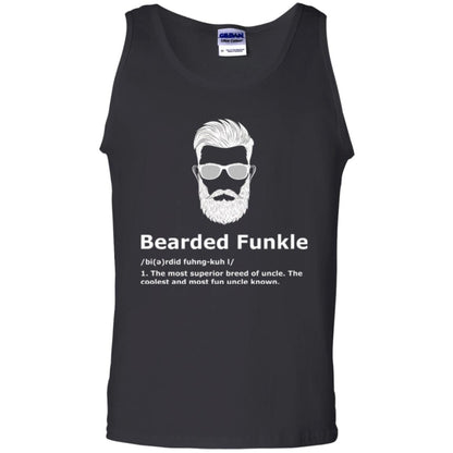 Funny Uncle T-shirt Bearded Funkle Black