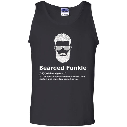 Funny Uncle T-shirt Bearded Funkle Black