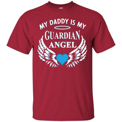 My Daddy Is My Guardian Angel Daddy In Heaven Shirt Cardinal