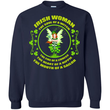 Irish Woman The Soul Of A Witch The Fire Of A Lioness The Heart Of A Hippie The Mouth Of A Sailor Navy
