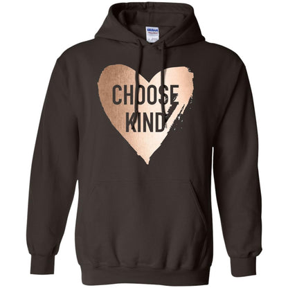 Choose Kind Anti Bullying Rose Gold T-shirt Dark Chocolate
