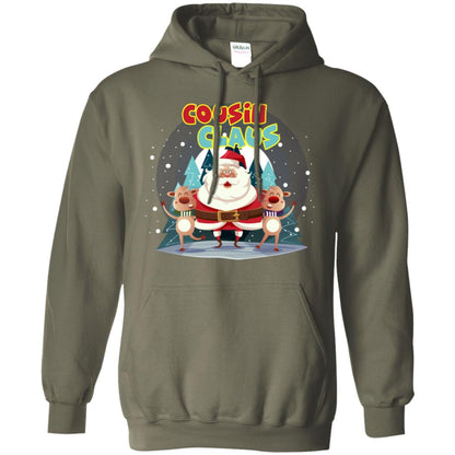 Cousin Claus Matching Family X-mas Gift Shirt Military Green