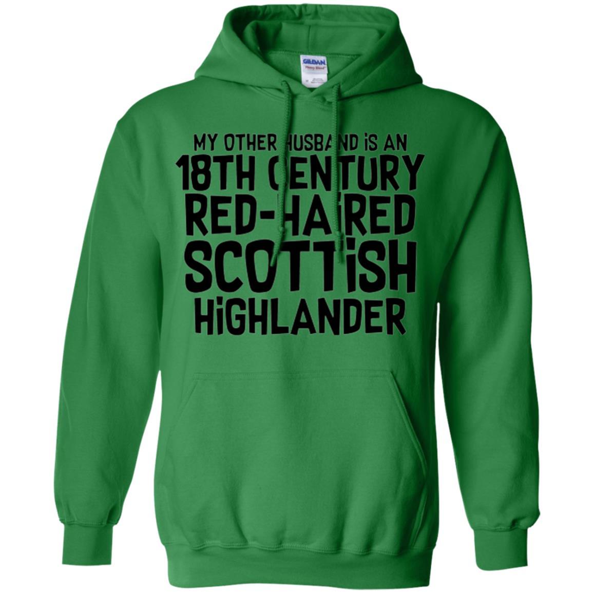 Wife T-shirt My Other Husband Is An 18th Century Red-haired Irish Green