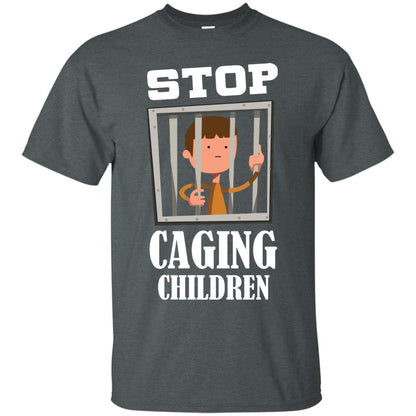 Stop Caging Children Shirt Dark Heather