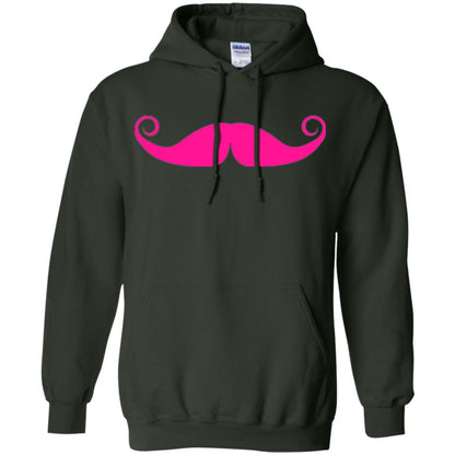 Pink Mustache T-shirt Funny Gift For Men Forest Green