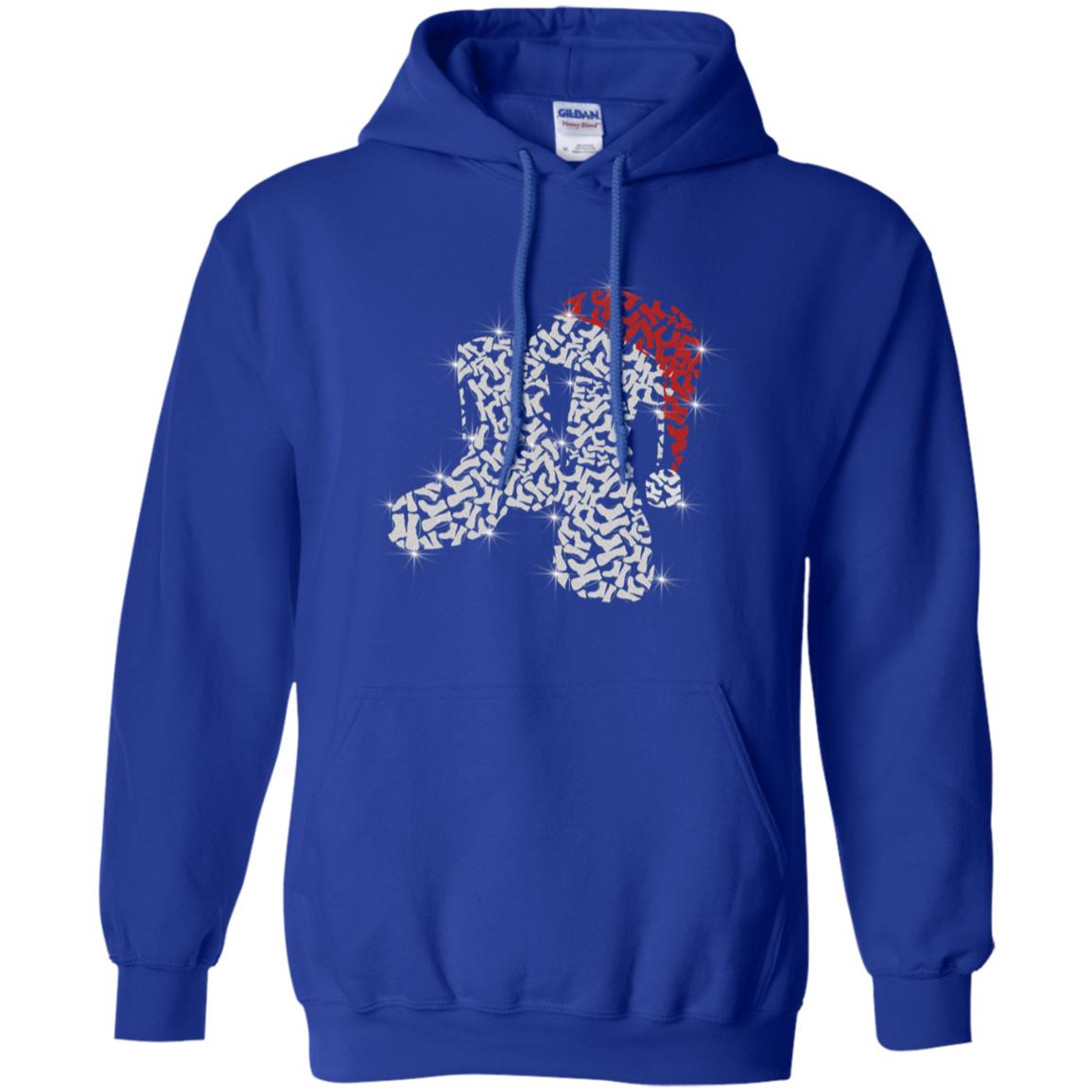 Veteran Boot With Santa Hat Merry Christmas Gift Shirt For Mens Womens Royal