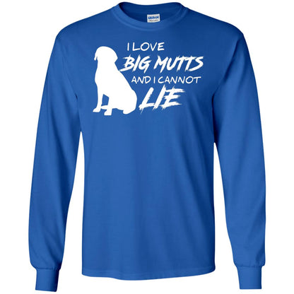 Dog Lover T-shirt I Love Big Mutts And I Cannot Lie Royal