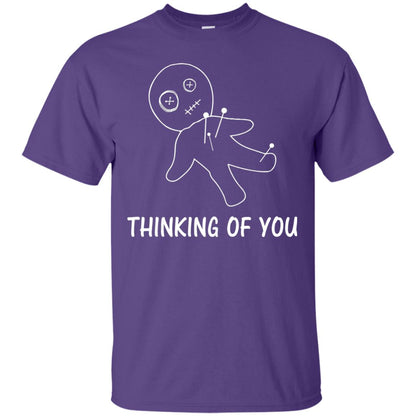 Thinking Of You Voodoo Doll T-shirt Purple