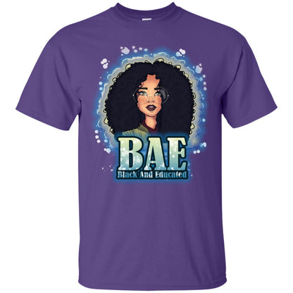 Bae Shirt Black And Educated Purple