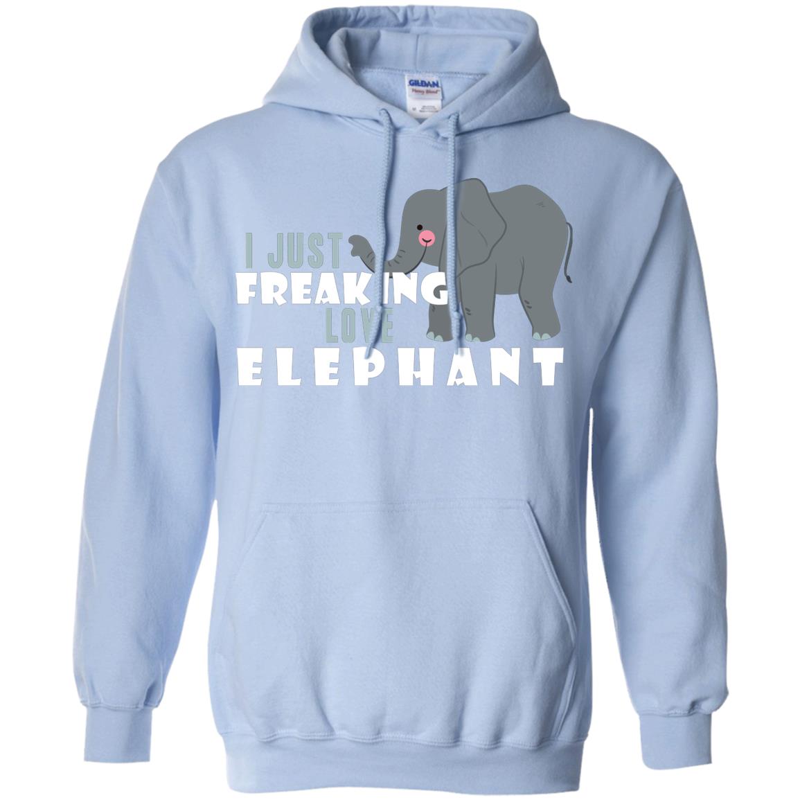 I Just Freaking Love Elephant Shirt Light Blue