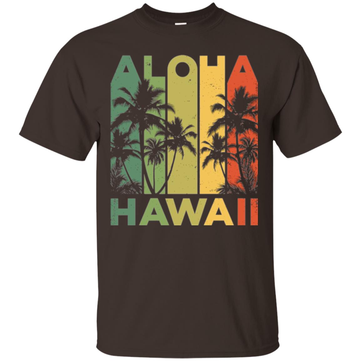 Vintage Hawaiian Islands T-shirt Dark Chocolate