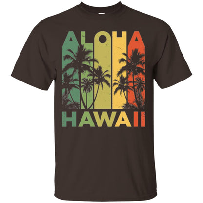 Vintage Hawaiian Islands T-shirt Dark Chocolate