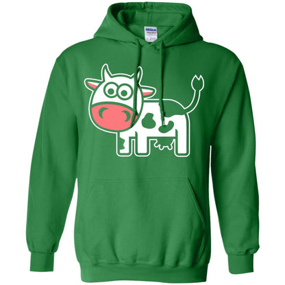 Cute Comic Cow Lover T-shirt Irish Green