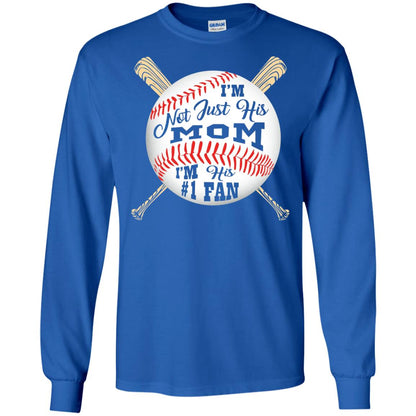 Baseball Mom Shirt Im Not Just His Mom Fan Royal