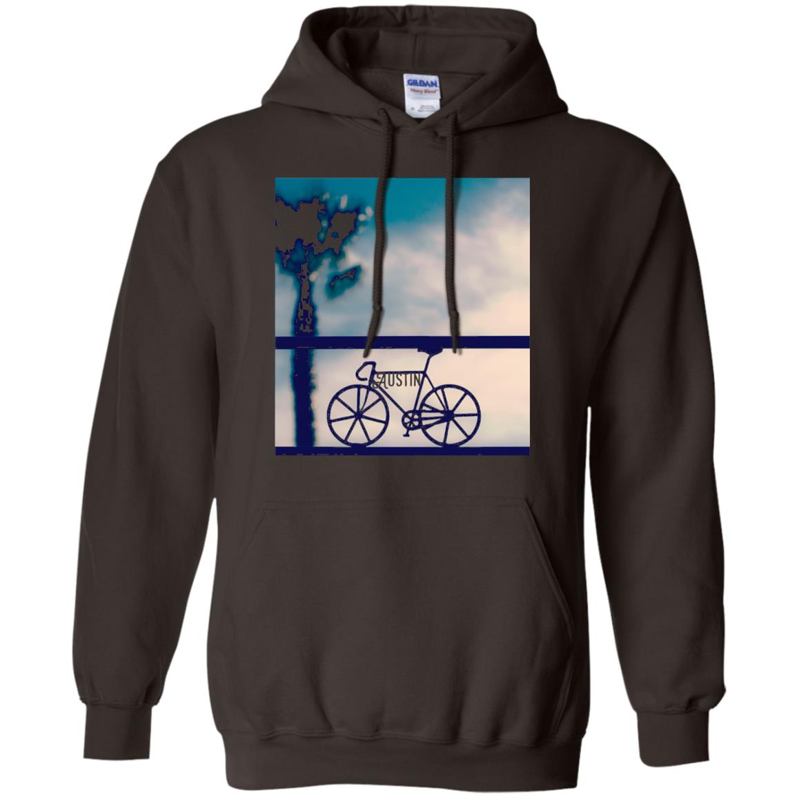 Biking In Austin T-shirt Dark Chocolate