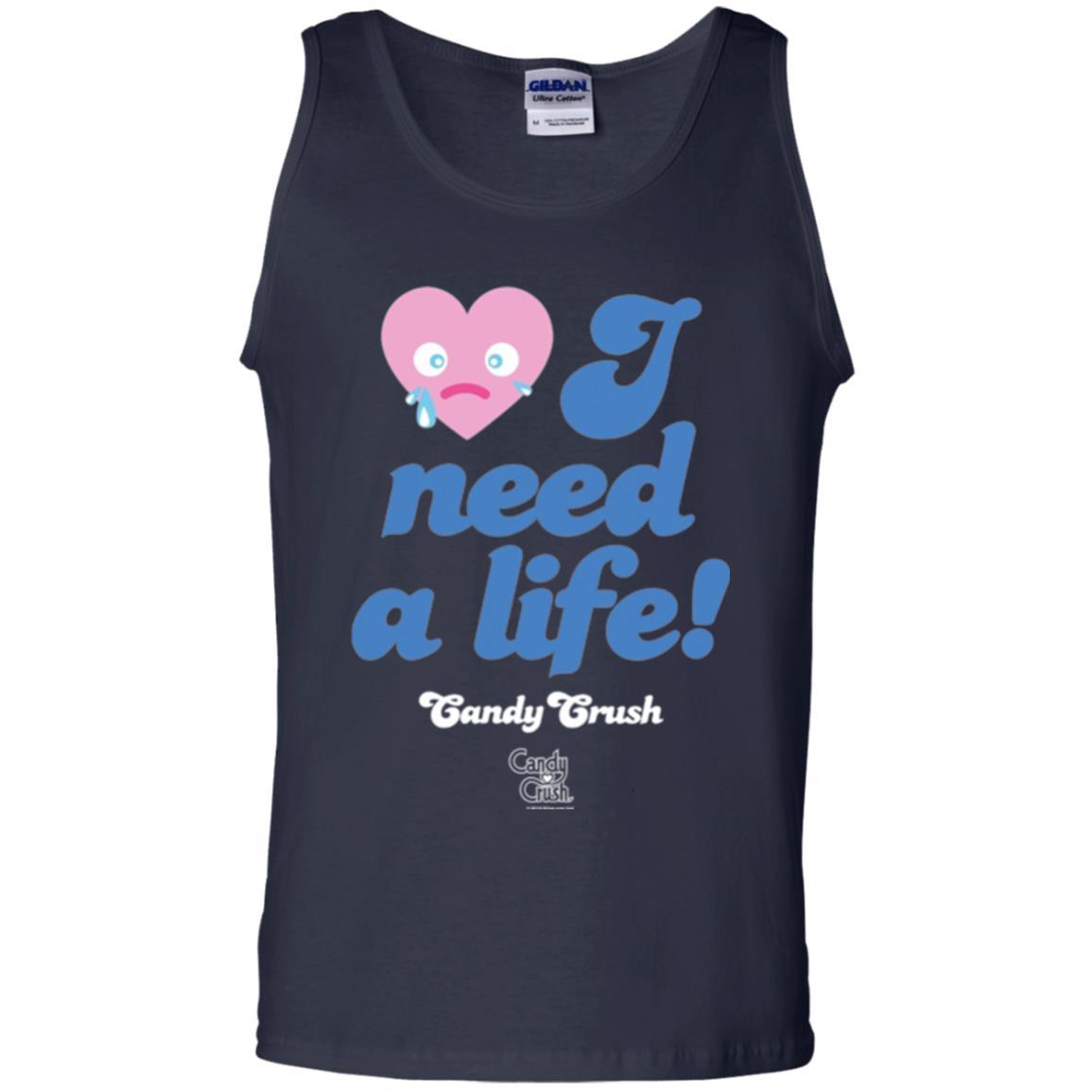 Gamer T-shirt I Need A Life T-shirt Navy
