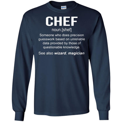 Funny Chef Meaning Shirt Chef Noun Definition Navy