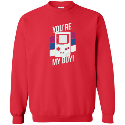 You_re My Boy Stripe Graphic Game Shirt For Boy Red