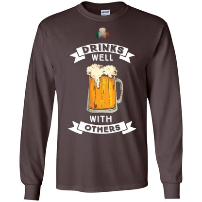 St. Patrick's Day T-shirt Drinks Well With Others Dark Chocolate