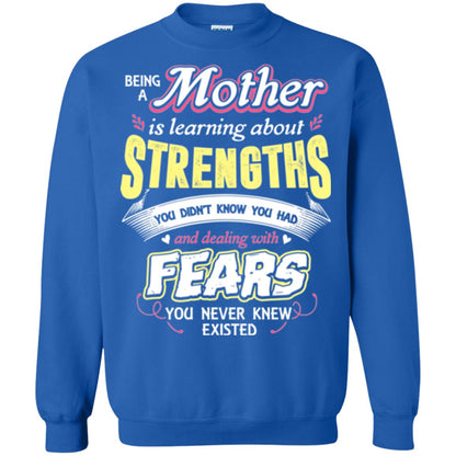 Being A Mom Means Mommy T-shirt Royal
