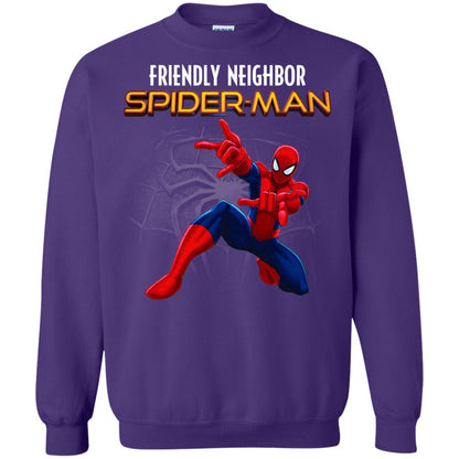 Friendly Neighbor Spider Man Movie Fan T-shirt Purple