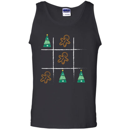 Christmas T-shirt Tic Tac Toe Board Game Black