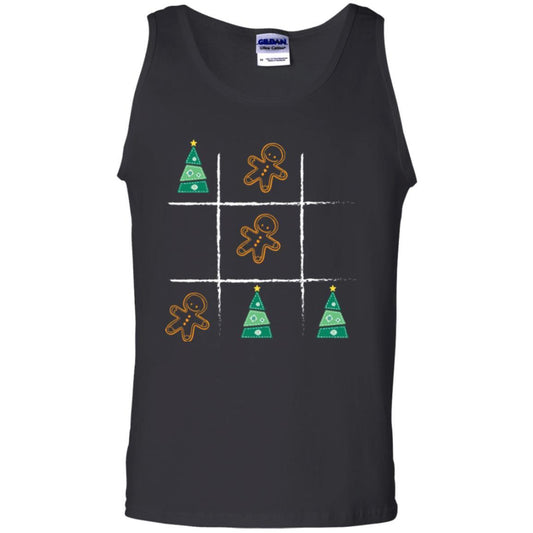 Christmas T-shirt Tic Tac Toe Board Game Black