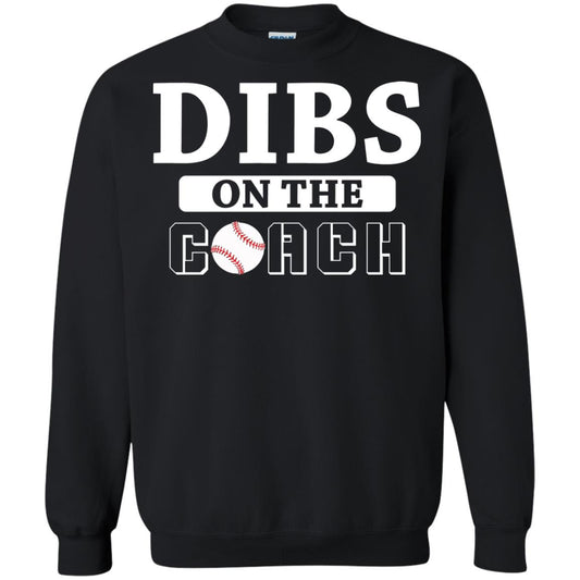 Dibs On The Coach Baseball T-shirt Black