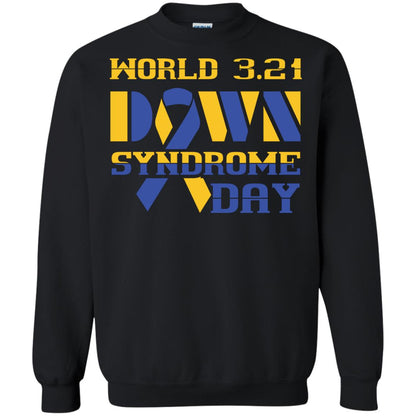 World 3.21 Down Syndrome Day Gift Shirt For Men Or Women Black