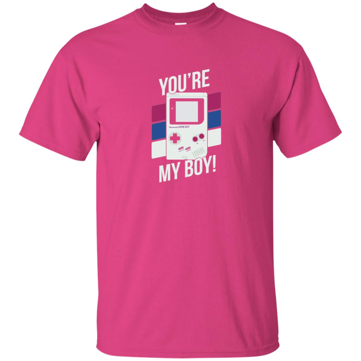 You_re My Boy Stripe Graphic Game Shirt For Boy Heliconia