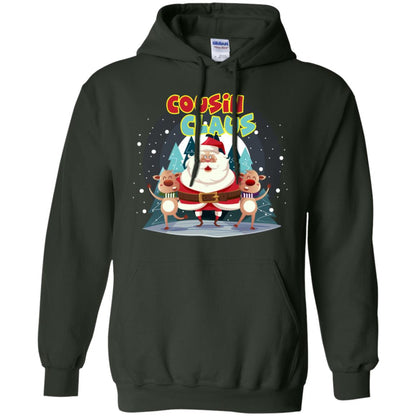Cousin Claus Matching Family X-mas Gift Shirt Forest Green