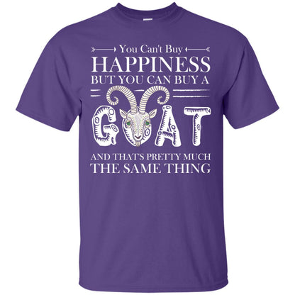 You Can_t Buy Happiness But You Can Buy A Goat Funny Goat Gift Shirt Purple
