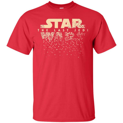 Star Wars Last Jedi Disintegrated Logo Graphic T-shirt Red