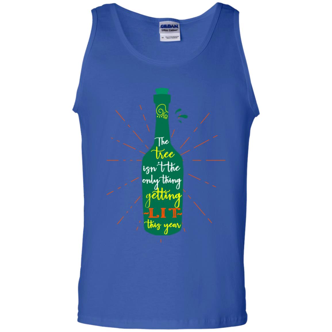 The Tree Isn't The Only Thing Getting Lit This Year Drinking Gift Shirt Royal