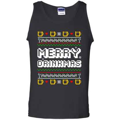 Merry Drinkmas X-mas Gift Shirt For Drinking Lovers Black
