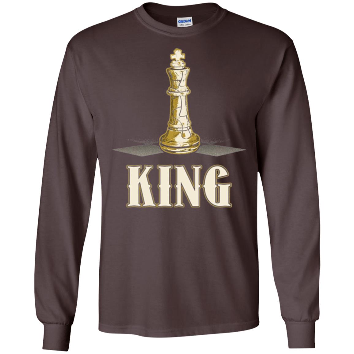 King Chess Piece Chess Player T-shirt Dark Chocolate