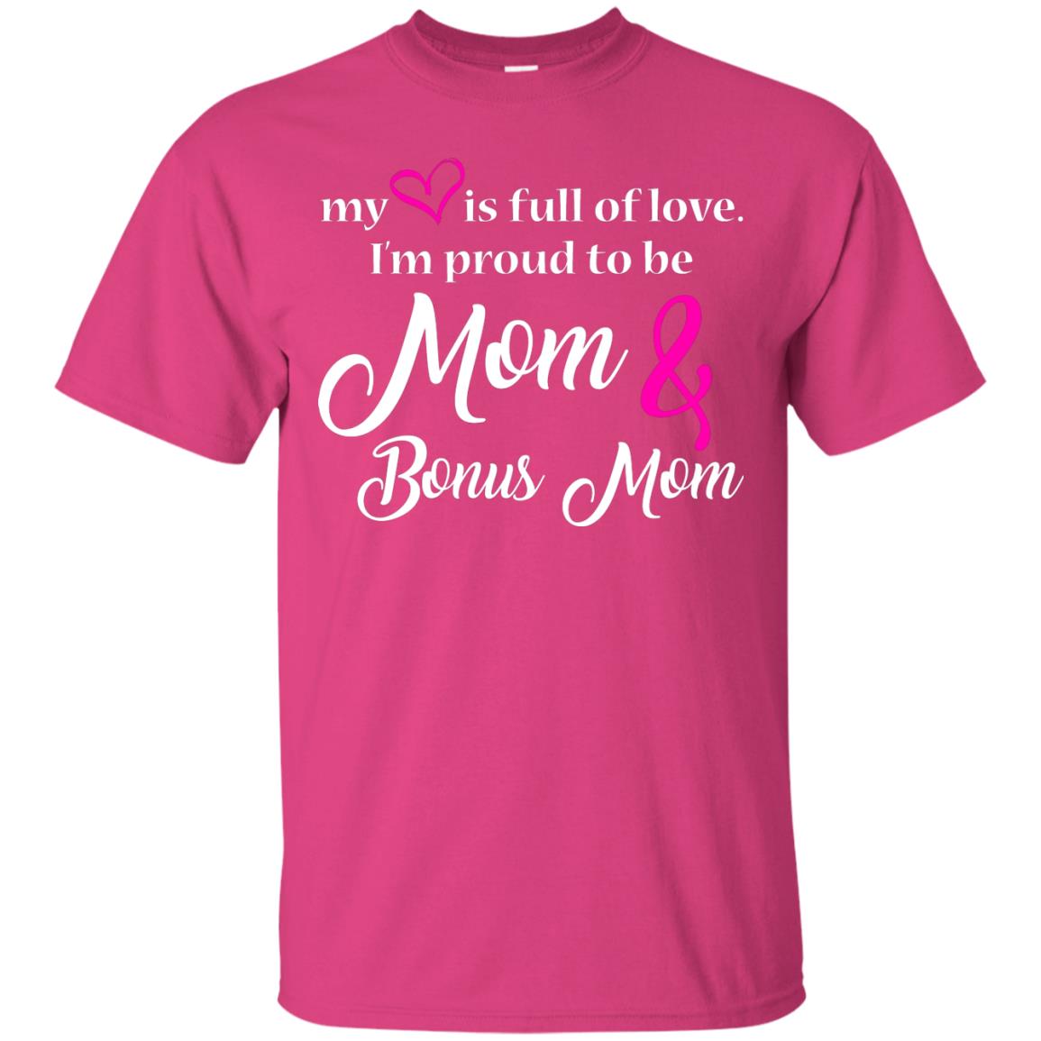 Mommy T-shirt My Heart Is Full Of Love Heliconia