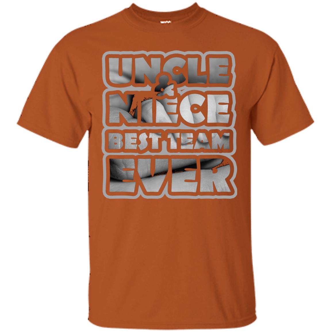 Uncle And Niece Best Team Ever Shirt For Uncle Or Niece Texas Orange