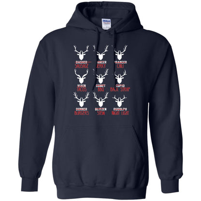 Christmas T-shirt Hunters All Of Santa's Reindeer Navy