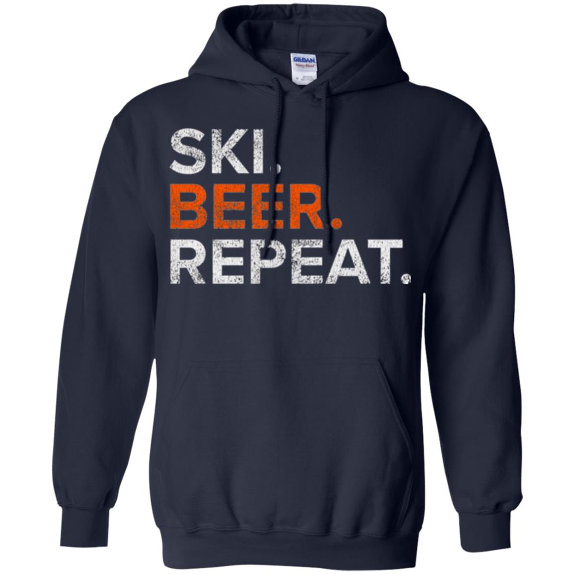 Ski And Beer Lovers T-shirt Navy