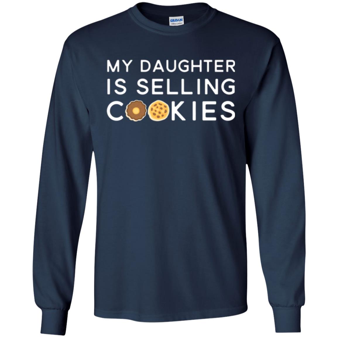 My Daughter Is Selling Cookies T-shirt Girl Cookie Navy