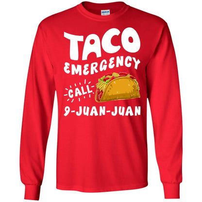 Emergency Call 9 Juan Juan Taco Cinco De Mayo Shirt Red