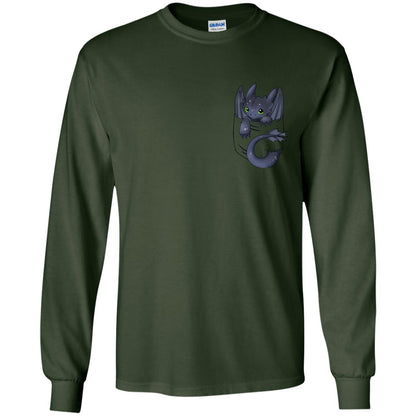 Dragon In Pocket Shirt Forest Green