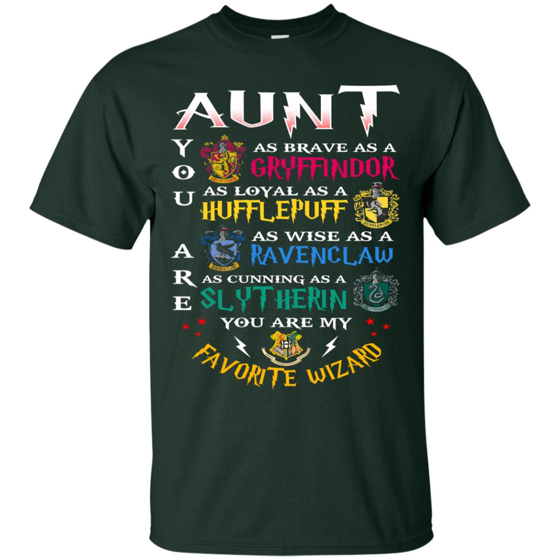 Aunt My Favorite Wizard Harry Potter Fan T-shirt Forest