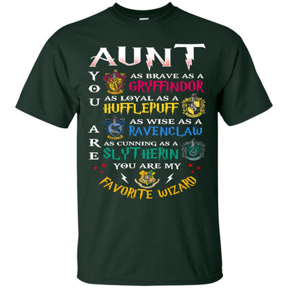 Aunt My Favorite Wizard Harry Potter Fan T-shirt Forest