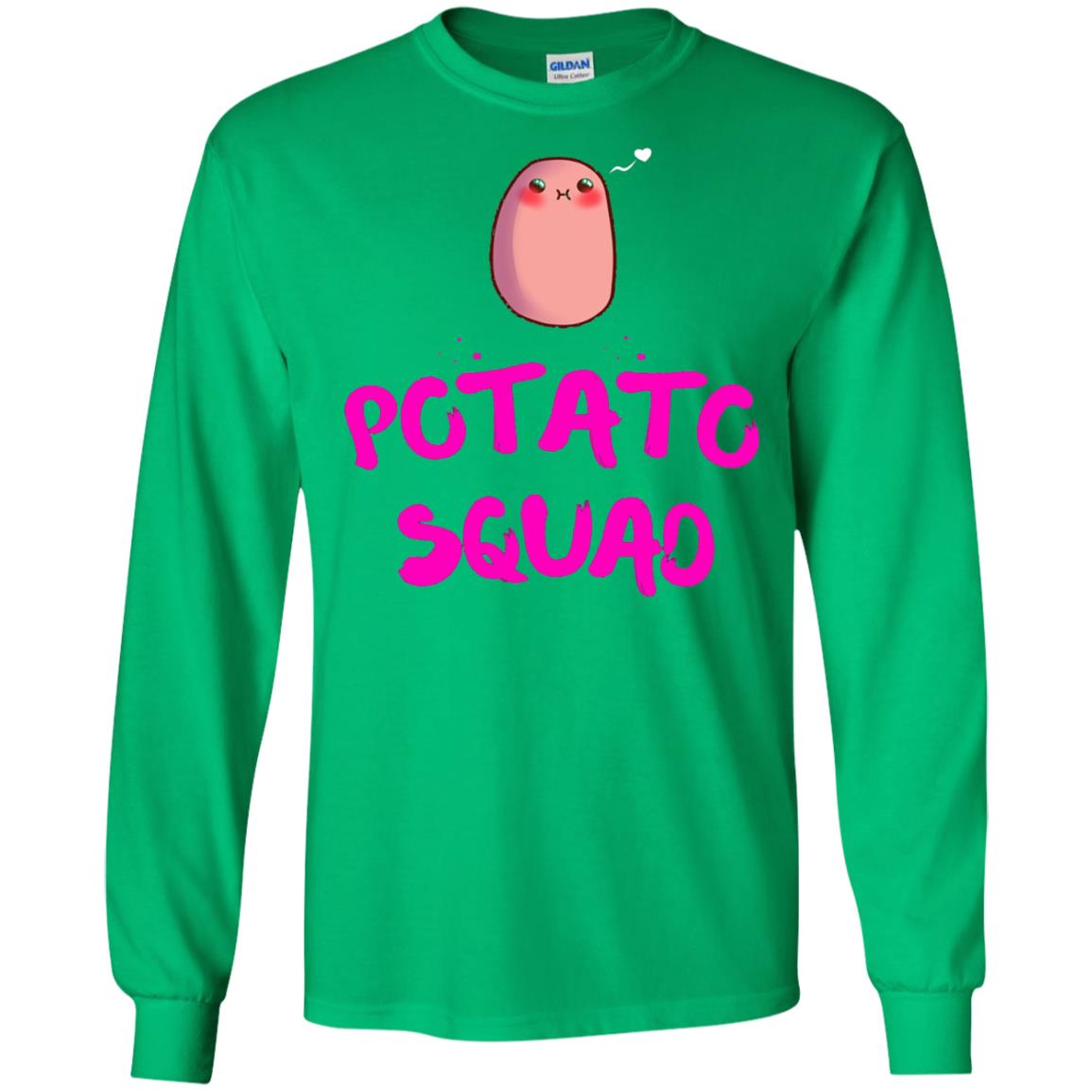 Cute Potato Squad T-shirt I Love Potato Irish Green
